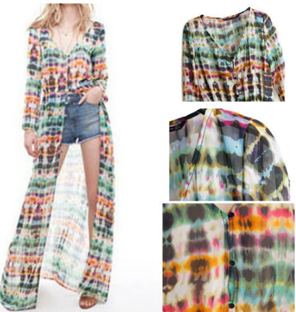 Vestido longo tie dye - Ref A054